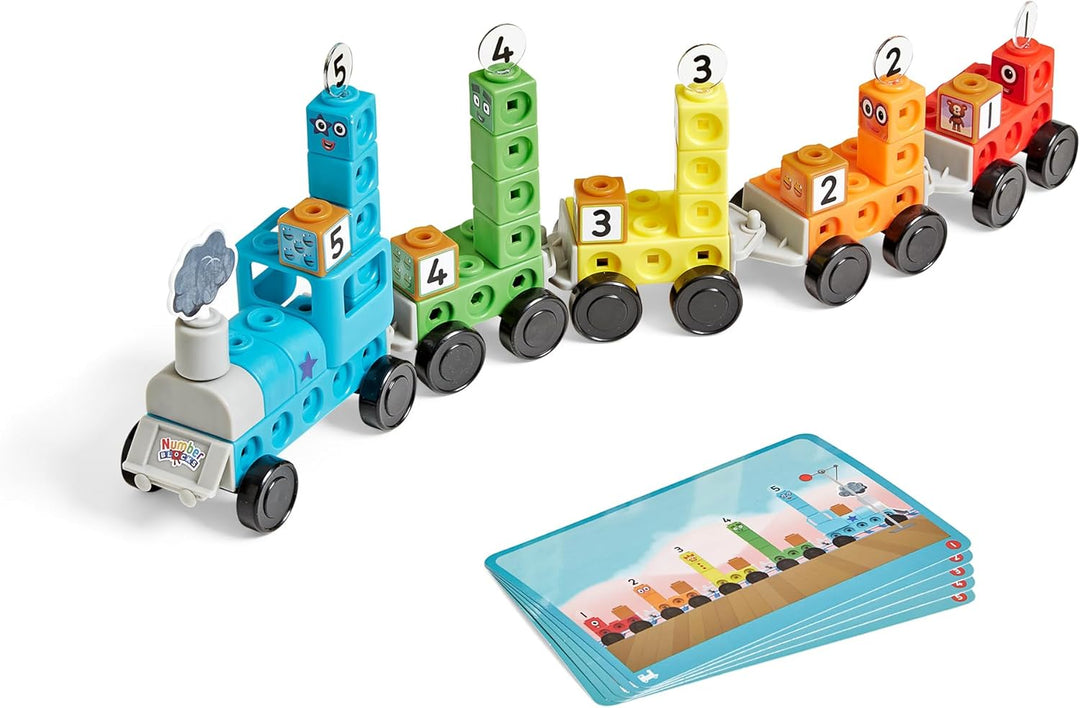 Learning Resources MathLink Würfelset Numberblocks Expresszug, Alter 3 4 5 6, Spielzüge, CBeebies Sp