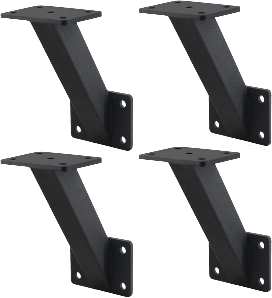 VANROUG Handlaufhalterung, Wandmontage, robuster Stahl, Metall, Treppengeländer, Zubehör, Treppengel