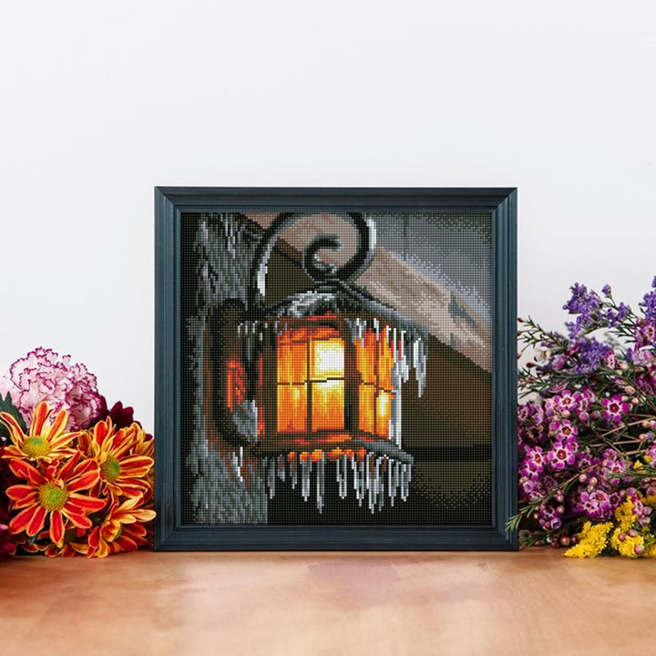 Diamond Dotz DQ8-022 Squares Frosty Light, ca. 34,5 x 34,5 cm gross, Diamond Painting, Malen mit Dia