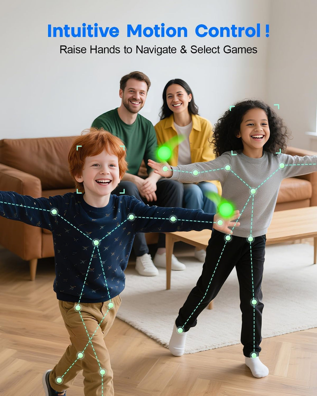 AR-Spielkonsole für Kinder: Plug &amp; Play Videospiele für aktive Spiele im Innenbereich, Spass mit der