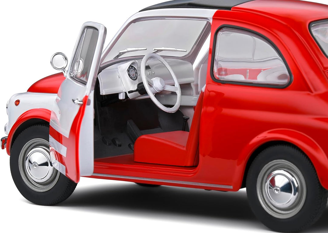 Solido - 1:18 FIAT 500 Robe di Kappa weiss