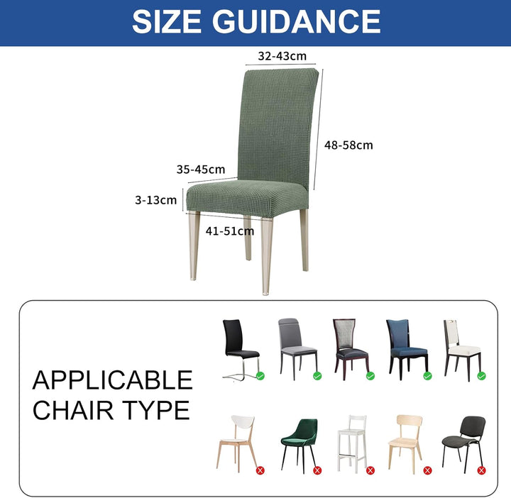 Ystyle Stretch Stuhlhussen 4er Set, Stuhlbezug Elastisch Abnehmbarer Waschbarer, Universal Hussen Fü