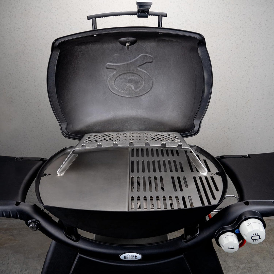 Grillrost.com Das Original Edelstahl Grillplatte | Plancha passend für Weber Q300/3000 - ersetzt ein