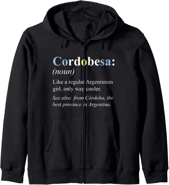 Argentinien Cordoba Geschenk Englisch Version - Cordobesa Kapuzenjacke