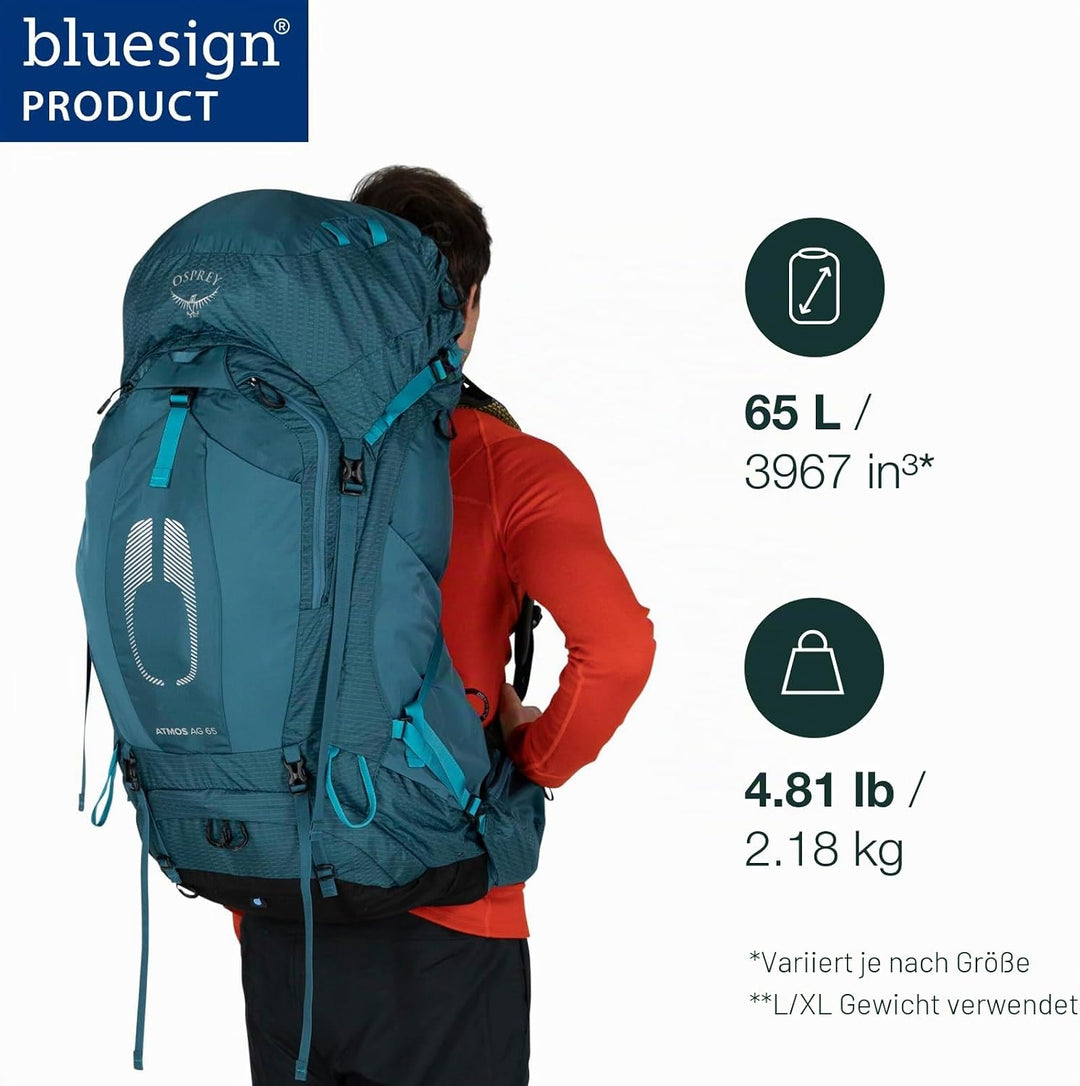 Osprey Herren Atmos AG 65 Liter Rucksack Einheitsgrösse, Einheitsgrösse