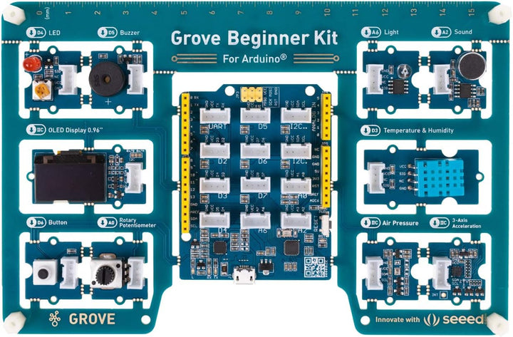 seeed studio Grove Beginner Kit Arduino Starter Kit - All-in-One Arduino UNO-kompatibles Board mit 1
