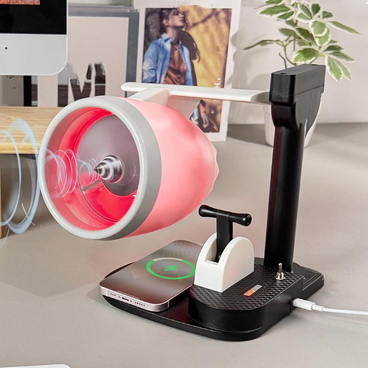 Turbojet -Desktop -Lüfter mit Luftbefeuchter, Flugzeugstrahlmotorendesschungsventilator, JET -Motor