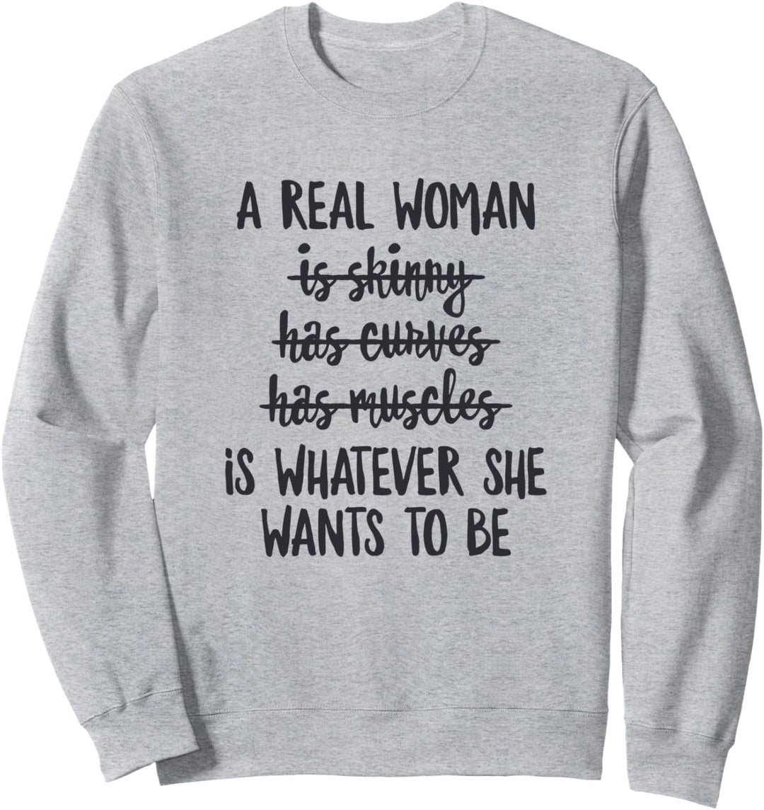 Feminismus Spruch Feminist Feministin Frauen Body Positivity Sweatshirt