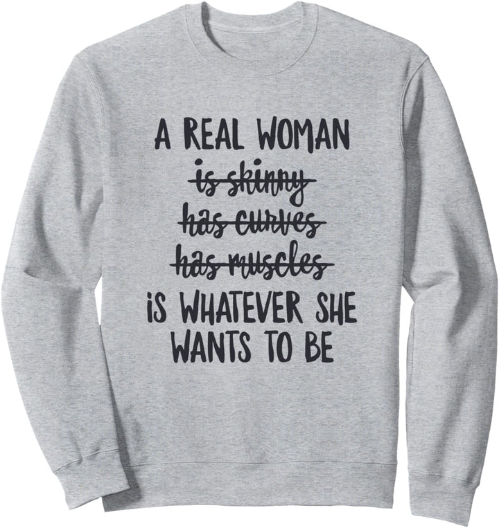 Feminismus Spruch Feminist Feministin Frauen Body Positivity Sweatshirt