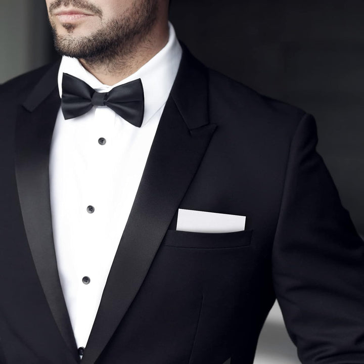 Xuhal 12 Stück Herren flache vorgefaltete Einstecktuch Maskuline Polyester Anzug Rechteckig Einsteck
