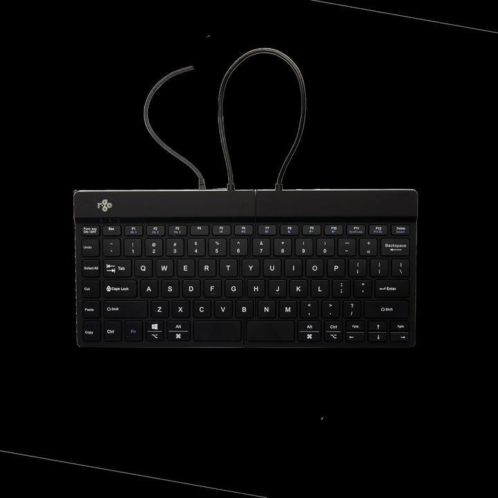 R-Go Split Tastatur, Ergonomische Design mit Geteilte Tastenfeld und Integrierter Pausenanzeige, QWE