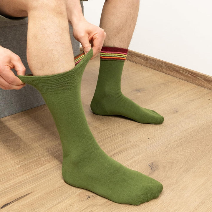 gigando – Socken Herren Baumwolle Uni Farben 3er, 4er, 5er, 6er oder 8er Pack in Premiumqualität – s