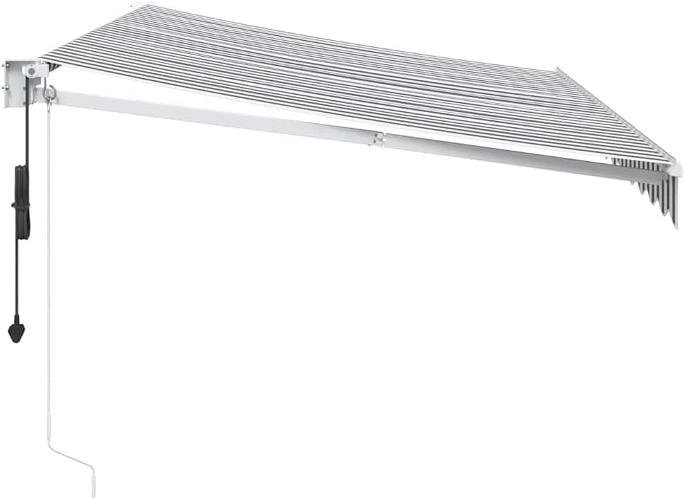 vidaXL Markise Einziehbar, Gelenkarmmarkise Wandmontage, Sonnenmarkise für Garten Terrasse, Balkonma