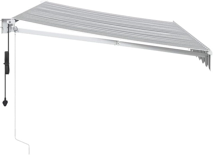 vidaXL Markise Einziehbar, Gelenkarmmarkise Wandmontage, Sonnenmarkise für Garten Terrasse, Balkonma