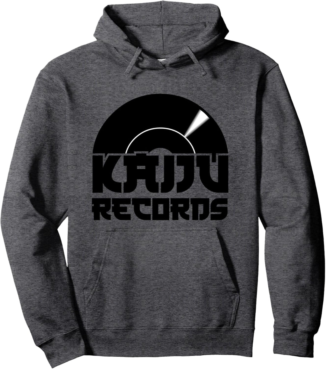 Kaiju Records schwarzer Aufdruck Pullover Hoodie