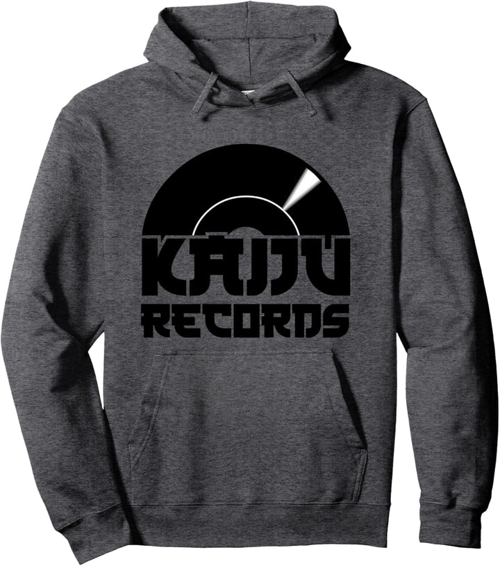 Kaiju Records schwarzer Aufdruck Pullover Hoodie