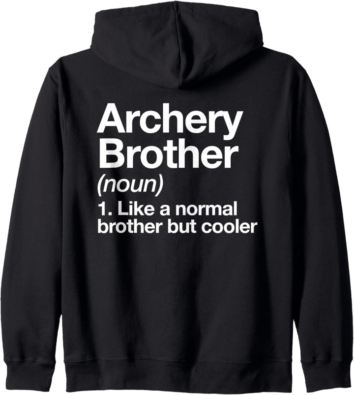 Bogenschiessen Bruder Definition Lustiger Sport Kapuzenjacke