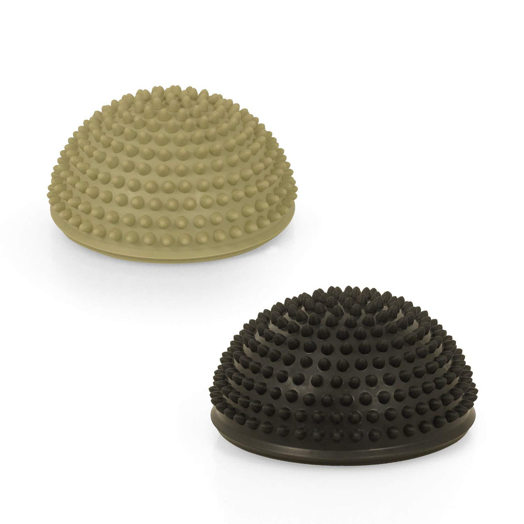 AFH Webshop Therapie Balance Igel Premium Soft | Blaue Variante ca. Ø 16 cm | 2er Set´s Beige + Dunk