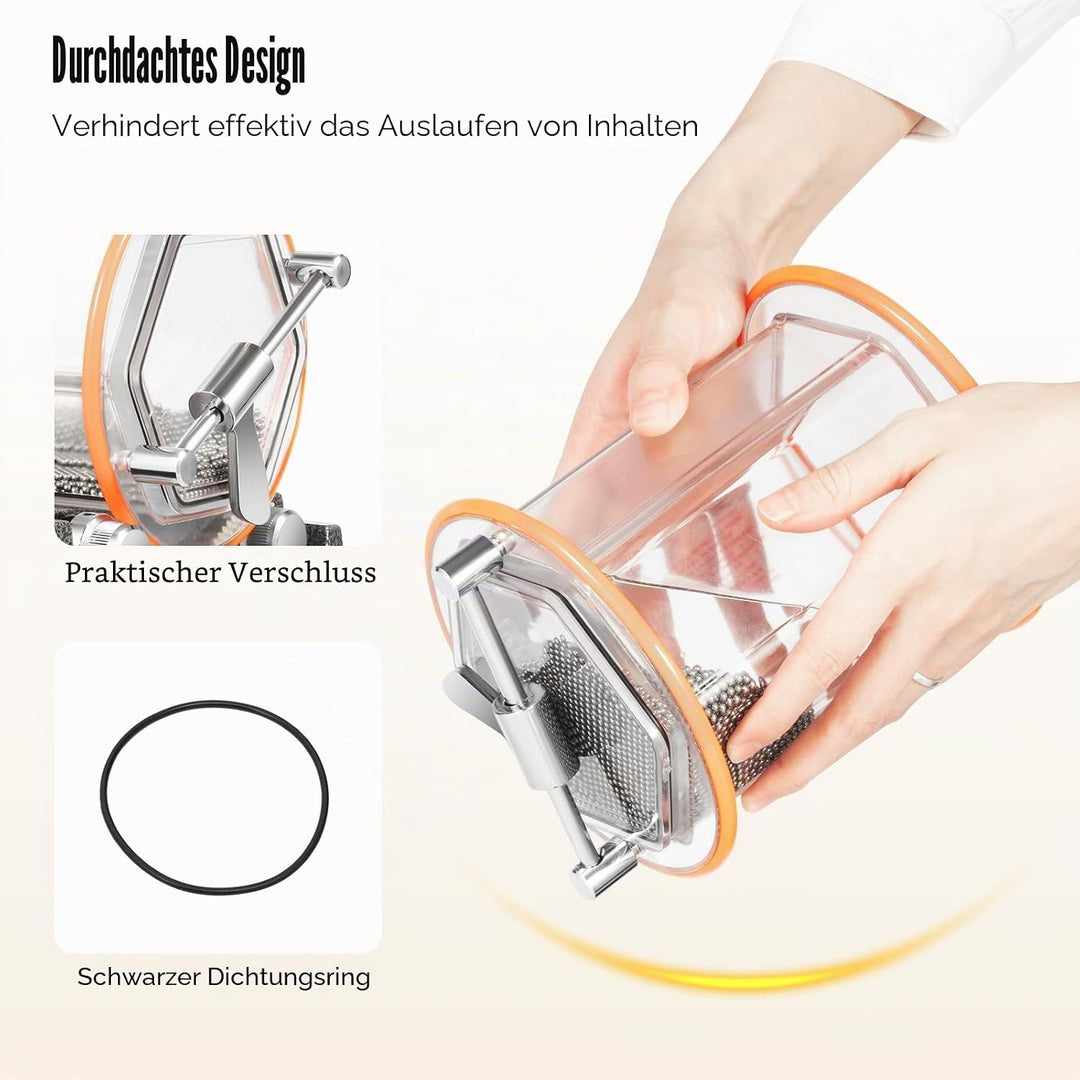 Poliermaschine für Schmuck Poliertrommel Kugelmühle 3 Kg, 45W 5 Geschwindigkeitssteuerung, Rotary Je