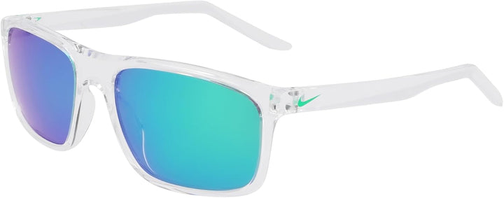 NIKE Fire L P N IU4690X Sonnenbrille – Aktiv rechteckig, 58 mm Objektiv, klar/polargrüner Spiegel