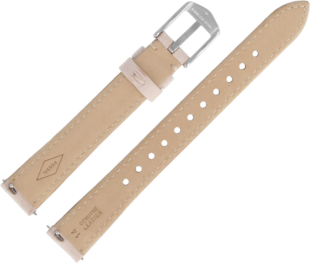 Fossil Uhrenarmband 14 mm Leder Rosa ES-4151 | LB-ES4151, Gurt, Gurt