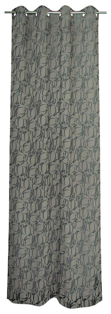 Joop! Living Ösenvorhang Fine Allover Farbe Umbra Grösse 140x250cm halbtransparent