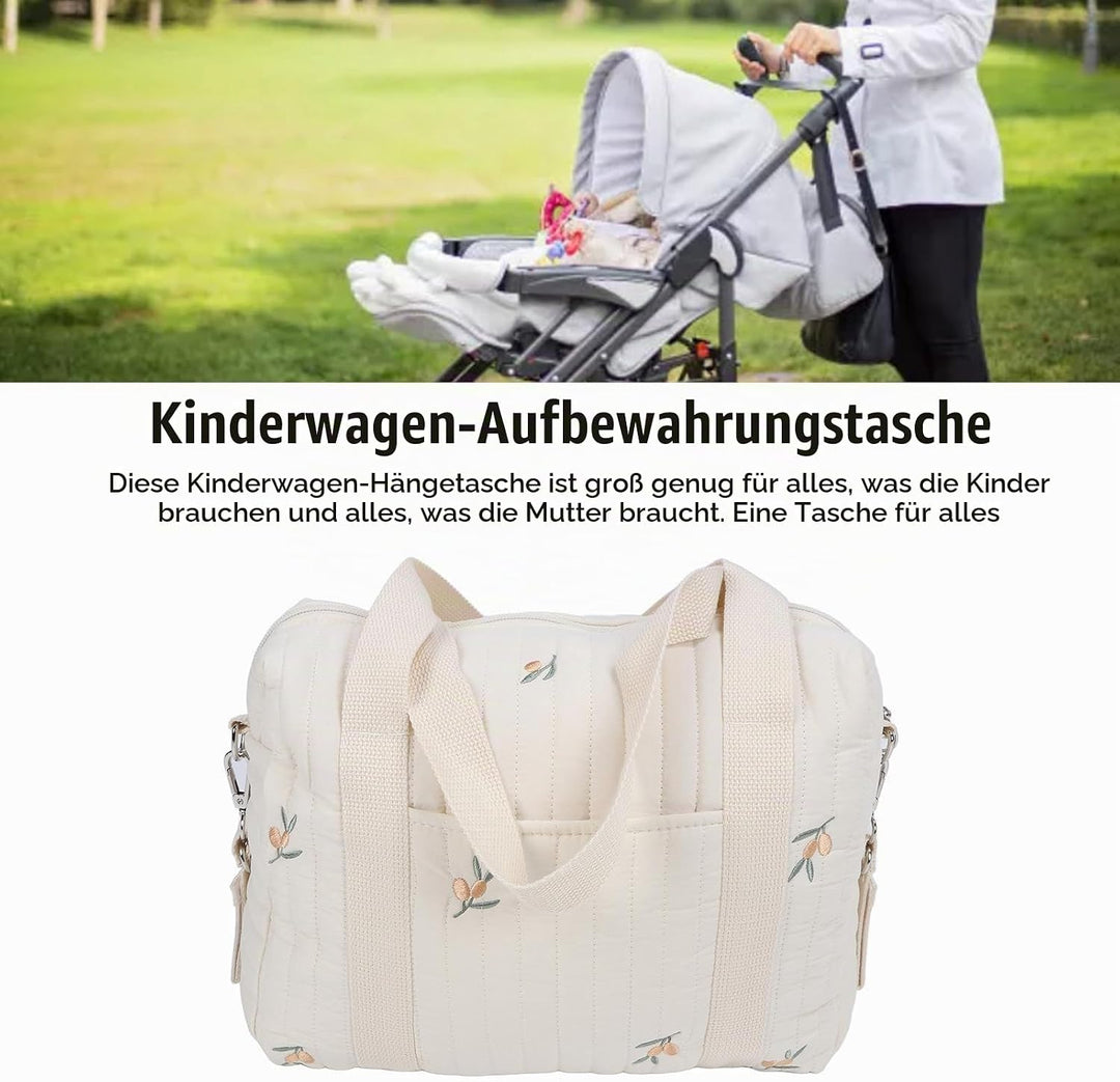 Focket Baby Kinderwagen Organizer, Universal grosse Raum Baby Windel Tasche mit Reissverschluss, Sti