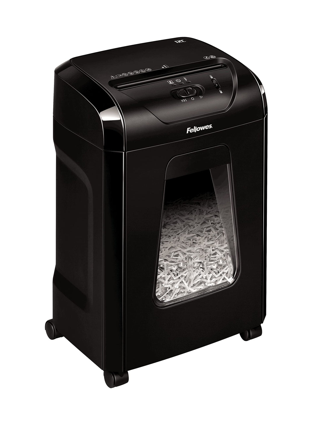 Fellowes Aktenvernichter Powershred 12C, 12 Blatt 4x40mm Partikelschnitt (P-4), mit Sicherheitssperr