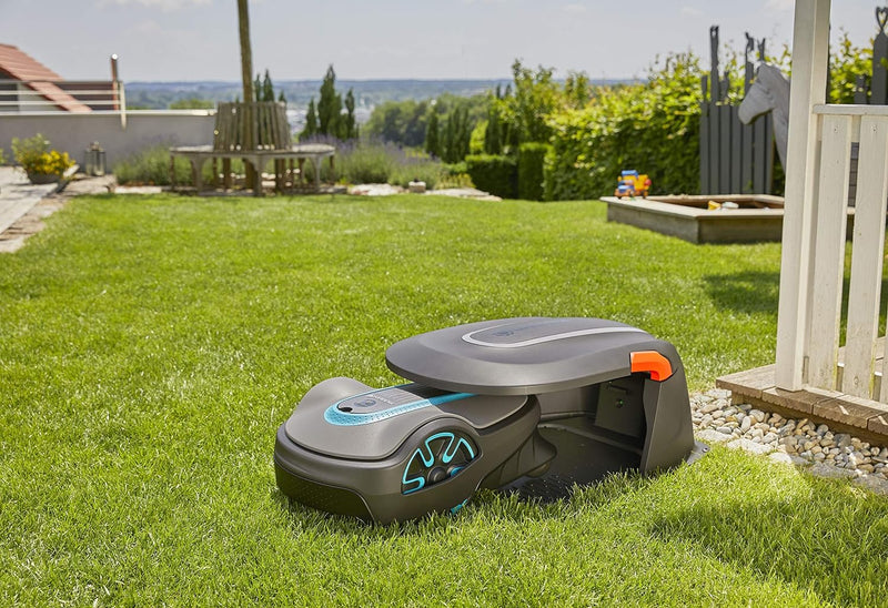 GARDENA Mähroboter SILENO minimo: Mit Bluetooth App programmierbar, mäht automatisch und streifenfre