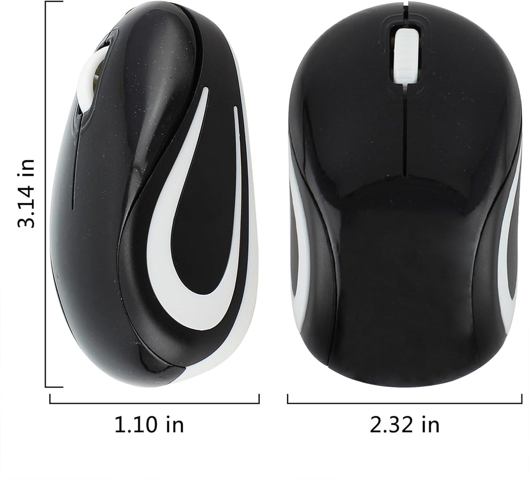 Kabellose Maus Niedliche Mini-Computermaus Kleine Grösse Tasche Tragbare Kompakte Reise USB Optische