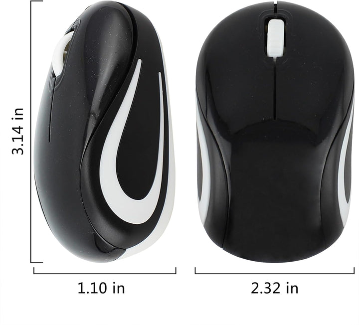 Kabellose Maus Niedliche Mini-Computermaus Kleine Grösse Tasche Tragbare Kompakte Reise USB Optische