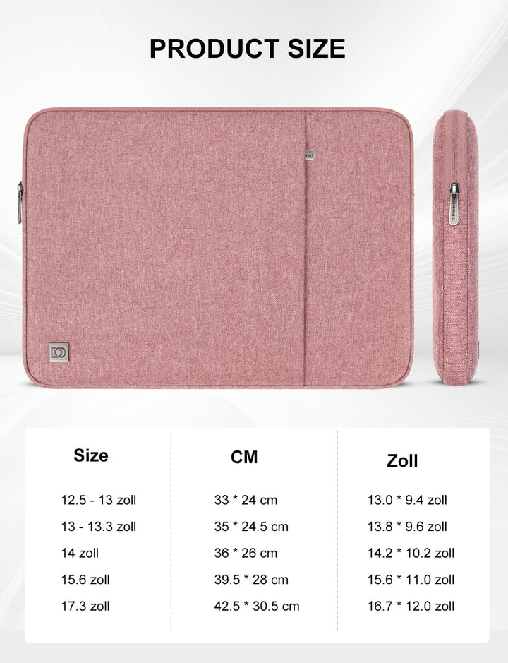 DOMISO 17 Zoll Wasserdicht Laptop Sleeve Case Notebook Hülle Schutzhülle Tasche Laptoptasche Schutza