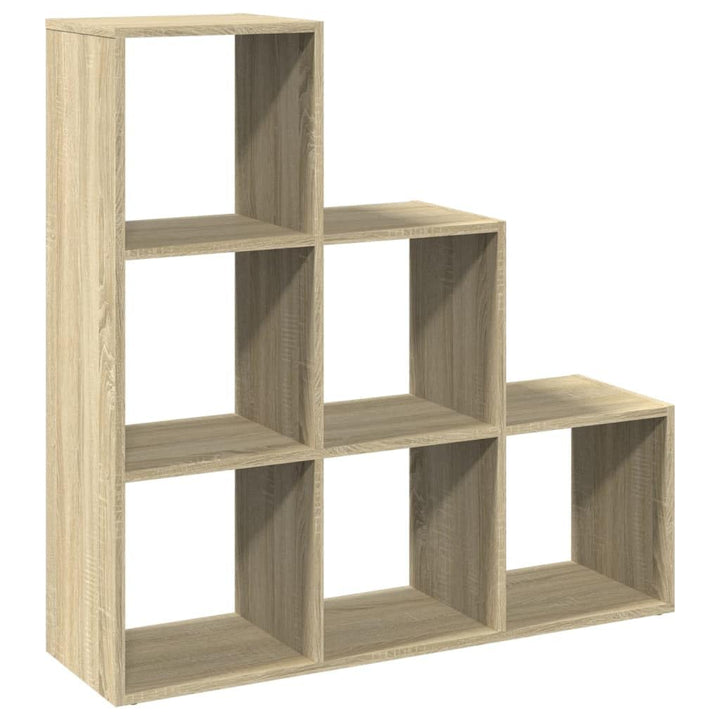 vidaXL Raumteiler Bücherregal 3 Etagen, Standregal Treppenregal für Wohnzimmer Schlafzimmer Büro, St