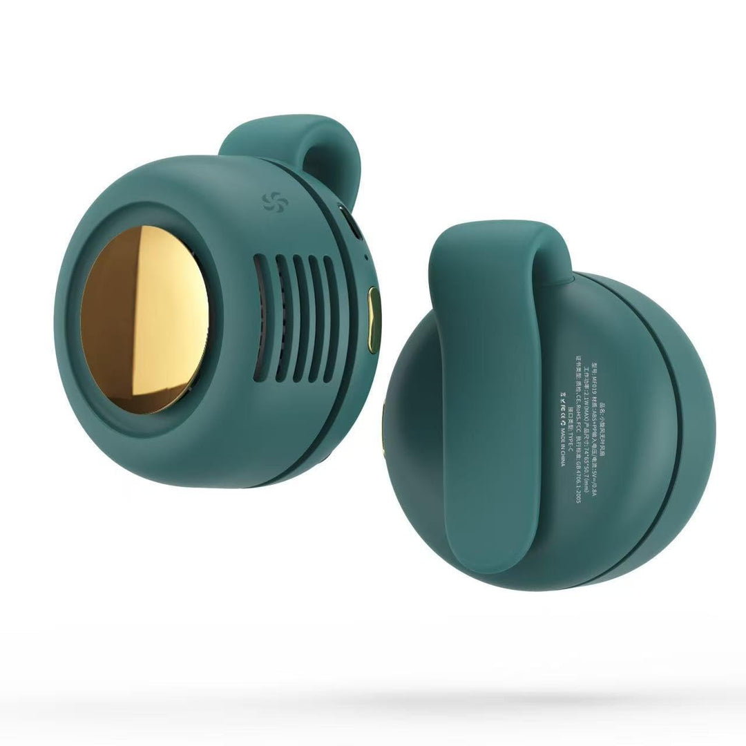 Small Clip Fan, Portable Silent Mini Bladeless Fan Clip On, Tragbarer Clp Ventilator, 900mAh Taillen