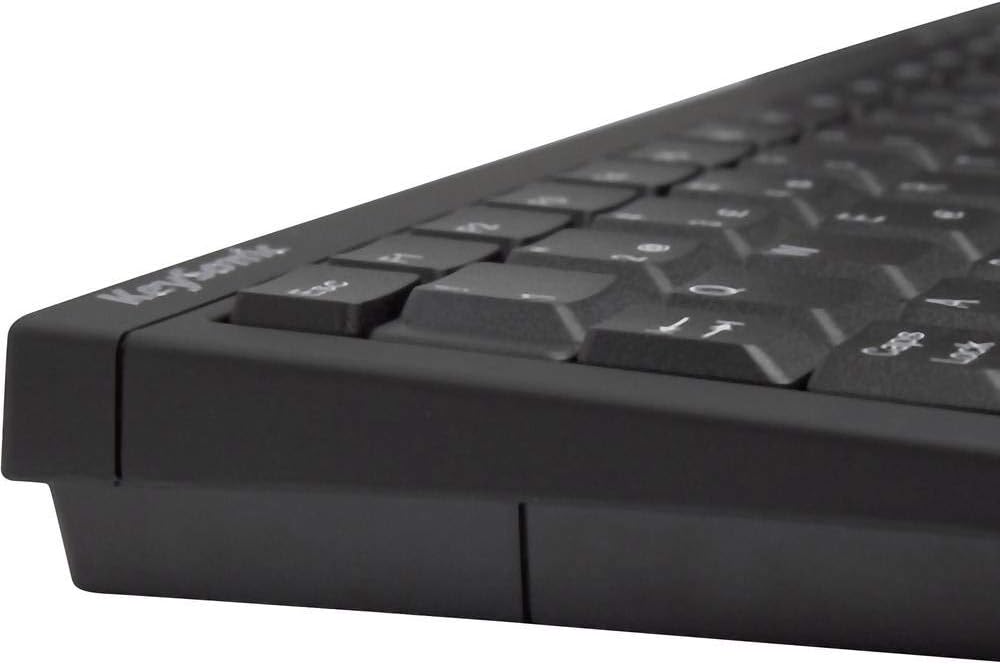 KeySonic USB Tastatur mit Touchpad, USB Kabel (2 m), kompaktes Layout, integriertes Nummernfeld, Sof