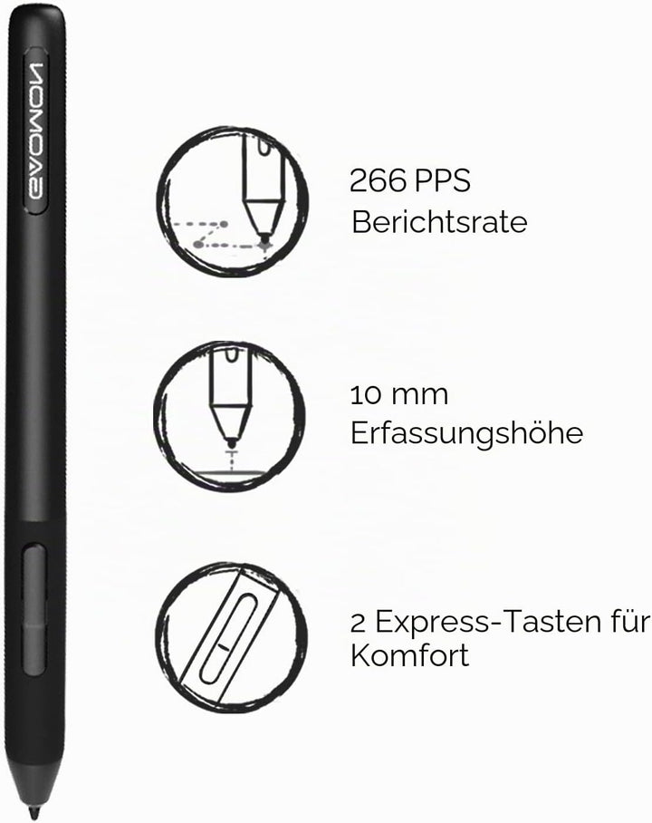 GAOMON ArtPaint AP32 Digitaler Stift für S620/M106KPRO/M10KPRO/M1220/M1230/PD2200 Tablett