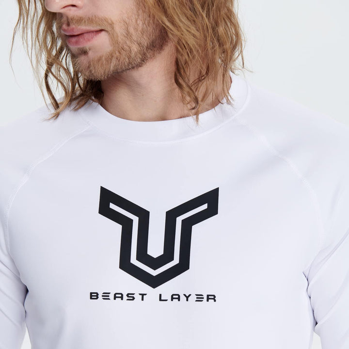 HUGE SPORTS Herren Festes Rashguard Langarm Surfen Schwimmshirt Langarmshirt alle Outdoor Aktivitäte