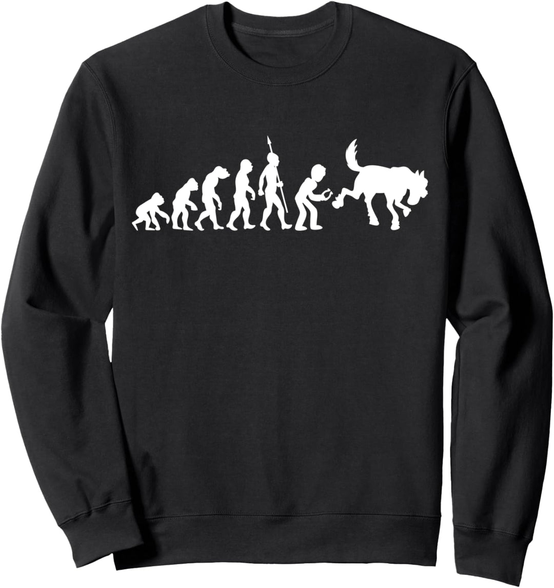 Hufschmied Pferdeschmied Pferde Schmied Evolution Fun Lustig Sweatshirt