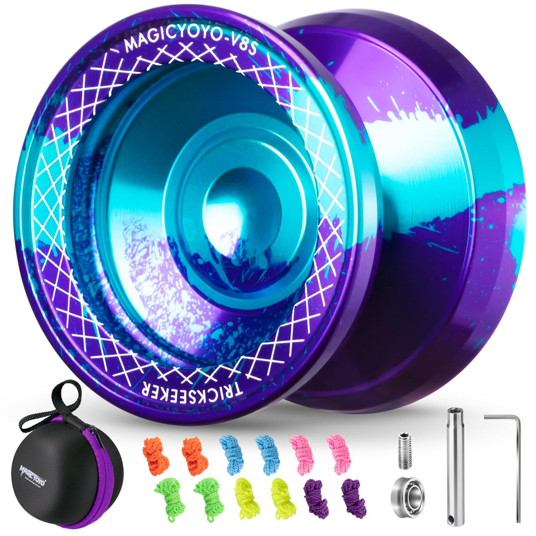 MAGICYOYO V8S JoJo für Kinder ab 8 Jahren - Profi Finger-Spin Yoyo für Anfänger & Fortgeschrittene,