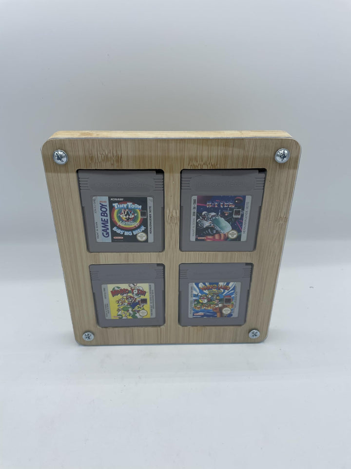 LiftWood Sammelrahmen Aufsteller für Vier Nintendo Gameboy Spiel Halter Display Setzkasten