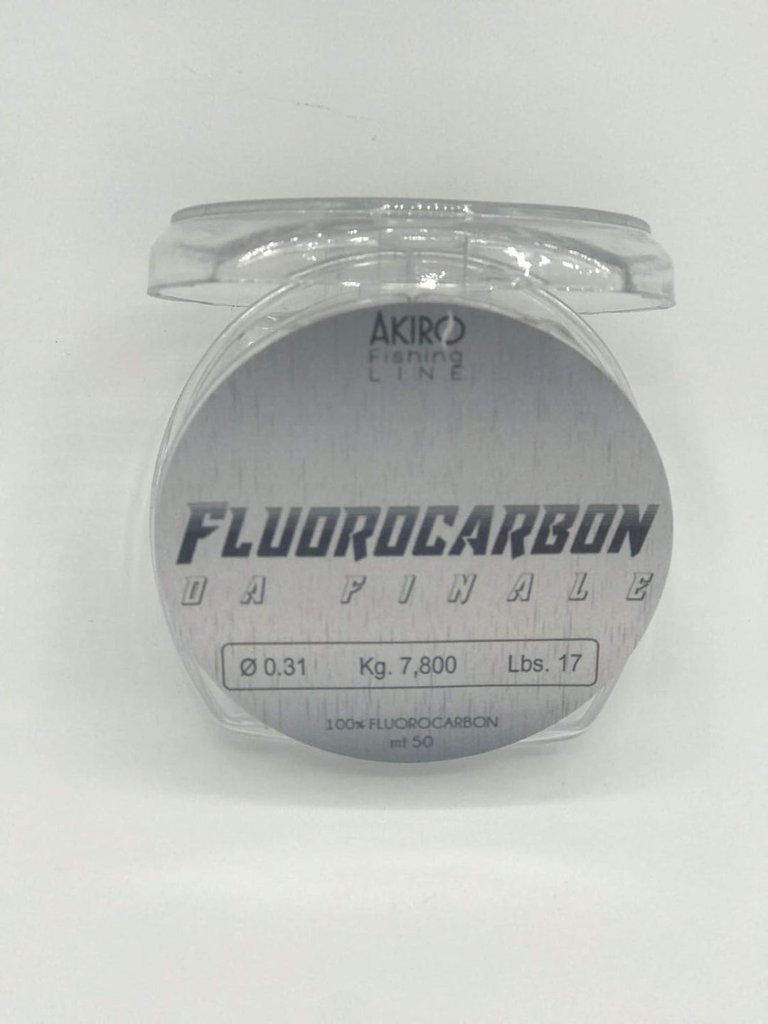 Akiro 100% Fluorocarbon Angelschnur 0.17-0.19-0.2 mm durchsichtig, 0.17-0.19-0.2 mm durchsichtig
