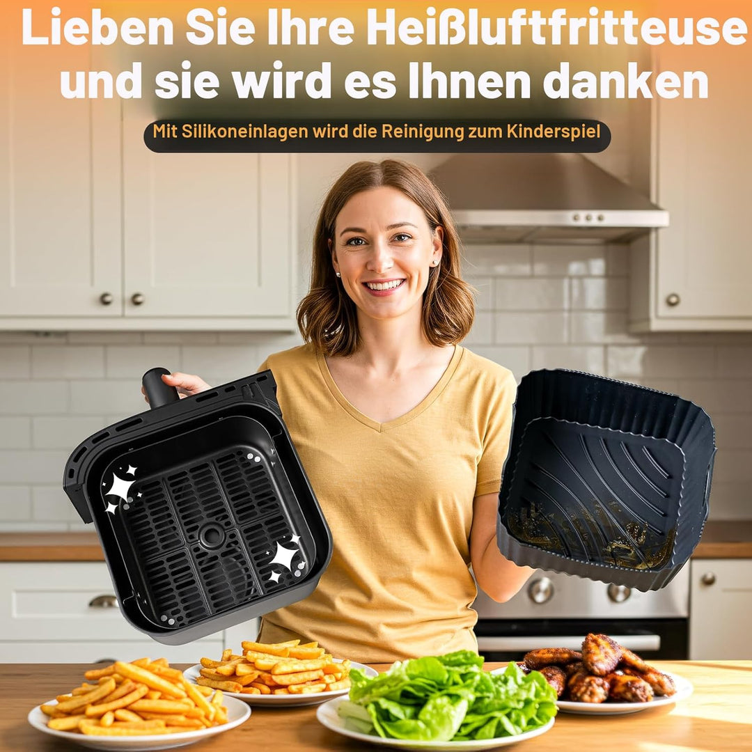 Airfryer Zubehör für Philips Dual Basket Airfryer 3000 Serie,Heissluftfritteuse Zubehör für Philips