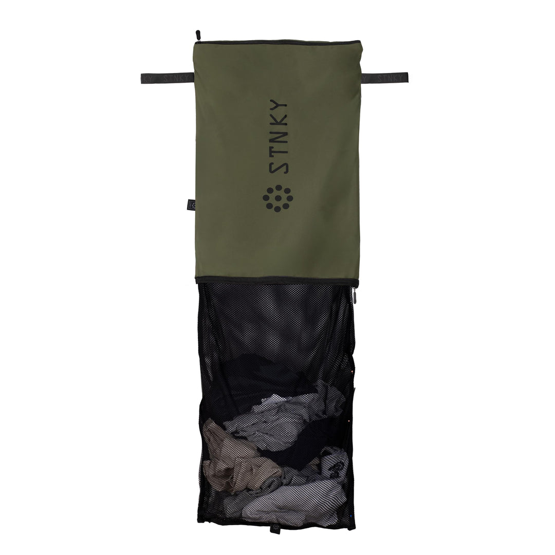 Bag XL Pro - zum Tragen und Waschen von Sportkleidung, Wäsche, Schrubben, Schuhe waldgrün, X-Large W