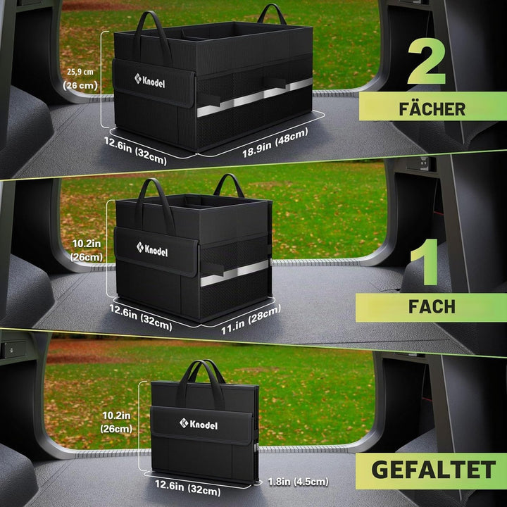 K KNODEL Kofferraum organisator, Autospeicherbox und tasche, grosser Kofferraumordner, Autoorganisat