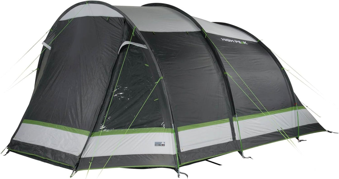 High Peak Tunnelzelt Meran 5.0 Personen Camping Familien Zelt 2 Kabinen Vorraum