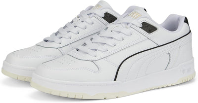 PUMA Unisex CALI WN'S Low-Top Trainer 41 EU Puma White Puma Black Puma Team Gold, 41 EU Puma White P