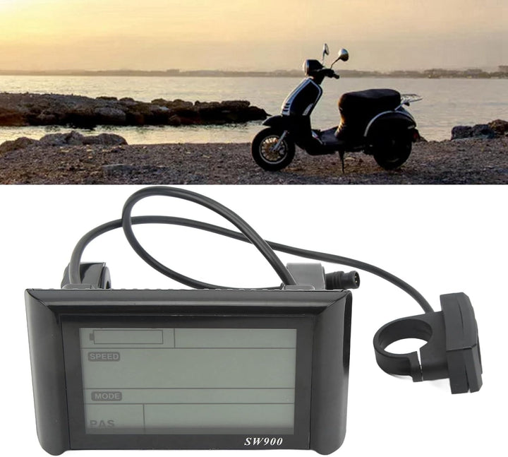 LCD-Display, Elektrofahrrad LCD-Display Elektroroller Sw900 LCD-Display-Messgerät mit Wasserdichtem
