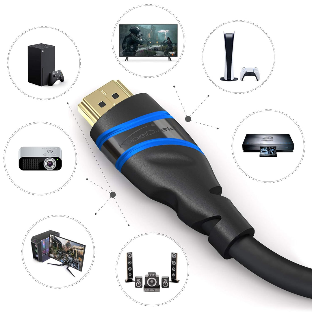 KabelDirekt – 10K & 8K HDMI Kabel, HDMI 2.1 b – 2m, erhältlich in 0,5-5m – Zertifiziert, in Deutschl