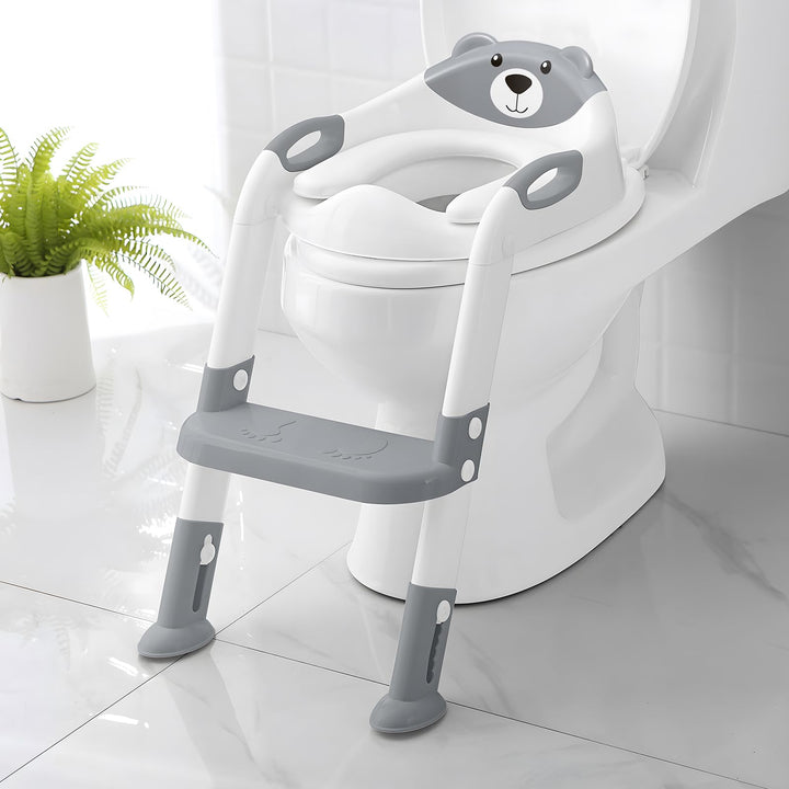 Toilettensitz Kinder mit Treppe, Upgraded WC Aufsatz für Kinder für Jungen und Mädchen, 2-in-1 Toile