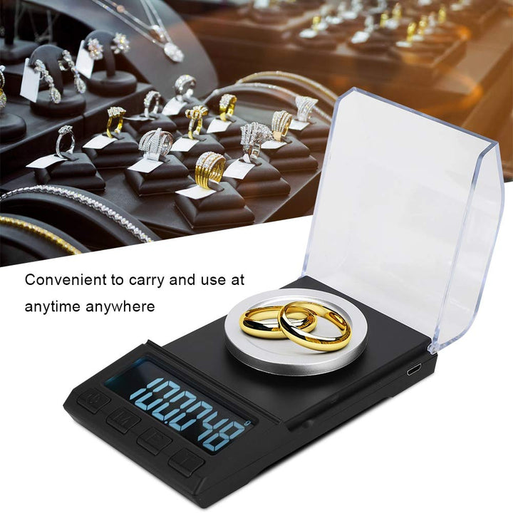 Elektronische Waage,100g/0,001g LCD Mini Elektronische Küchenwaage Digitale Lebensmittel Schmuck Waa